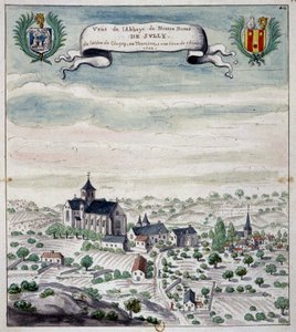 Widok na opactwo Sully, Touraine autorstwa Unknown artist