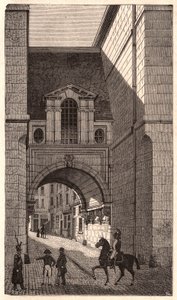 Widok renesansowego budynku z okresu Henryka II przy ulicy Nazaret w Paryżu, Francja autorstwa Unknown