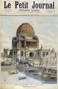 Widok na wystawę w Chicago: Pałac Rządu – w „”The Petity Journal”” autorstwa Unknown artist