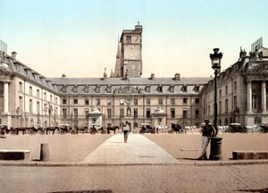 Widok na ratusz w Dijon. Fotochrom w. 1890. autorstwa Unknown artist