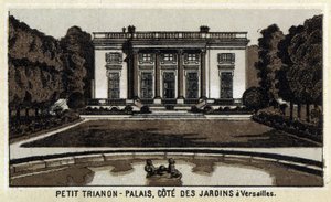 Widok na Peer Trianon w ogrodach Wersalu. autorstwa Unknown artist
