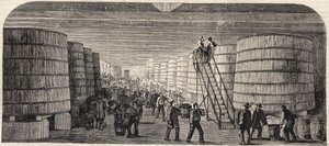 Widok piwnicy zamku - Lafitte w 1860 r. autorstwa Unknown artist