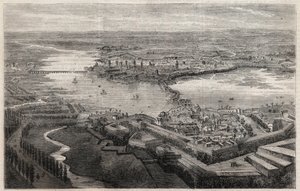 Widok miasta Mantua (Mantova, Mantua) w XIX wieku autorstwa Unknown artist