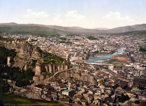 Widok Tbilisi (dawna nazwa Tiflis), stolicy Republiki Gruzji - ok. 1890 Kolekcja prywatna autorstwa Unknown artist