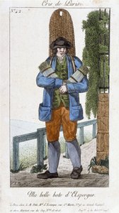 Chodzący kupiec butów szparagowych - w „”Cris de Paris””, deb. 19 wiek autorstwa Unknown artist