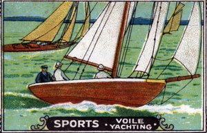 Sporty wodne: żeglarstwo. autorstwa Unknown Artist