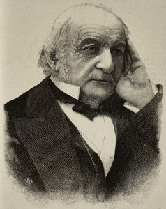 William Ewart Gladstone (1809-1898), brytyjski polityk, rycina ze zdjęcia autorstwa H.S. Mendelssohna z L