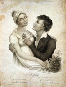 scena rodzajowa przedstawiająca parę autorstwa Unknown artist
