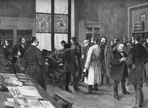 w gabinecie Ludwika Pasteura w 1886 roku. autorstwa Unknown artist