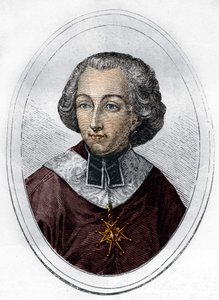 portret Etienne de Loménie de Brienne (1727-1794), francuski prałat i polityk. Grawerowanie z 1866 roku. autorstwa Unknown artist