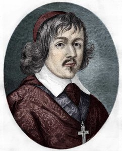 portret kardynała de Retz (Jean Francois Paul de Gondi (Jean-Francois-Paul de Gondy) (1614-1679), koadiutor paryskiego archeweka, francuski pisarz i polityk. autorstwa Unknown artist
