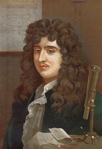 portret Christiaana Huygensa. Holenderskiego fizyka i matematyka (1629 do 1695) według „Nauka i jej ludzie” Louisa Figuiera. Barcelona 1881 autorstwa Unknown artist