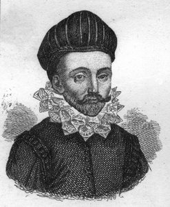 portret François GAUCHERA, dit Scevole de SAINT MARTHE. Francuski pisarz XVI wieku. Grawerowanie z 1835 roku. autorstwa Unknown artist