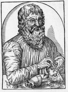 portret Hipokratesa (460-około 377 pne), greckiego lekarza. autorstwa Unknown artist