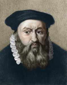 portret Jana Kalwina (1509-1564), francuskiego reformatora religijnego i pisarza. autorstwa Unknown artist