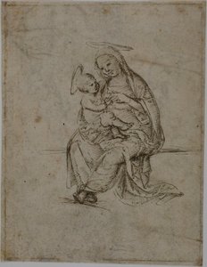 Dziewica z Dzieciątkiem (recto); Putti (verso)