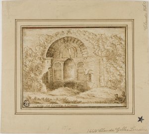 Świątynia Olbrzyma w Cumae autorstwa Unknown Italian
