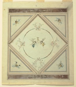Rysunek, sufit sypialni, 1820-23 autorstwa Unknown artistUnknown artist