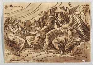 Rysunek, Koncert aniołów, 1813-18 autorstwa Unknown artistUnknown artist