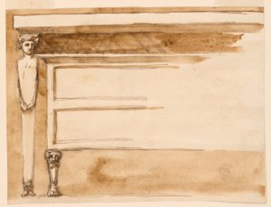 Rysunek, stół konsolowy i komoda, ok. 1795 r. autorstwa Unknown artistUnknown artist