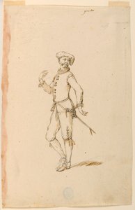 Rysunek, projekt kostiumu: Kapitan baletu, ok. 1720 r.