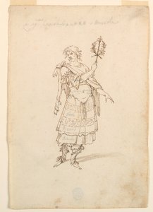 Rysunek, projekt kostiumu: Waleczność i muzyka do baletu, ok. 1720 r. autorstwa Unknown artistUnknown artist