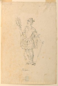 Rysunek, projekt kostiumu: Valor for a Ballet, ok. 1720 r. autorstwa Unknown artistUnknown artist