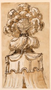 Rysunek przedstawiający zwieńczenie baldachimu, ok. 1790 r. autorstwa Unknown artistUnknown artist