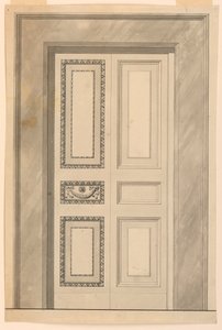 Rysunek, dekoracja drzwi harmonijkowych, ok. 1780 r. autorstwa Unknown artistUnknown artist