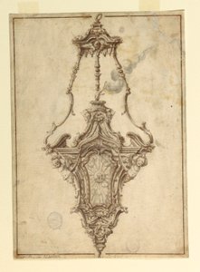 Rysunek, projekt kadzielnicy, 1725-1750 autorstwa Unknown artistUnknown artist