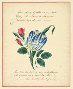 Kartka okolicznościowa, "Odtąd razem będziemy kochać...", ok. 1819 r. autorstwa Unknown artistUnknown artist