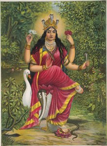 Manasa Devi autorstwa Unknown artistUnknown artist