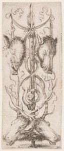Druk, Ornamenty lub Groteski (Groteskowy ornament), ok. 1653 r. autorstwa Unknown artistUnknown artist