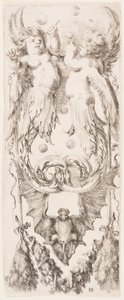 Druk, Ornamenty lub Groteski (Groteskowy ornament), ok. 1653 r. autorstwa Unknown artistUnknown artist