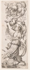 Druk, Ornamenty lub Groteski (Groteskowy ornament), ok. 1653 r. autorstwa Unknown artistUnknown artist