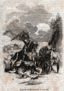 1851 grawerunek z „”Roland furieux”” autorstwa Unknown artist