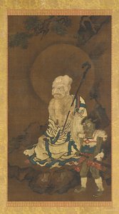 Luohan i demon autorstwa Unknown artist