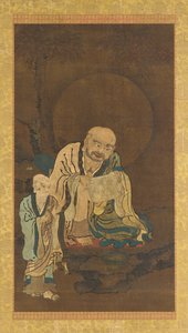 Luohan i opiekun autorstwa Unknown artist