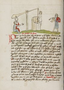 Mężczyzna wspinający się do studni autorstwa Unknown artist