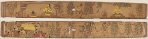 Książę dokonuje wyrzeczeń (recto); Śiwa i jego zwolennicy wracają na górę Kailash (odwrotnie), z romansu Chandrabhanu i Lavanyavati z Upendra Bhanja (1670-1740) autorstwa Unknown artist