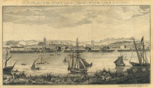 "Perspektywa miasta i stoczni Jego Królewskiej Mości w Woolwich autorstwa Unknown artist