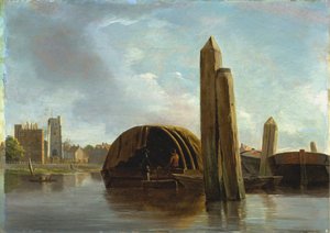 Widok na Lambeth autorstwa Unknown artist