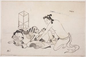 Arkusz z albumu shunga autorstwa Unknown artist