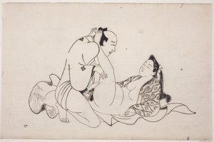 Arkusz z albumu shunga autorstwa Unknown artist