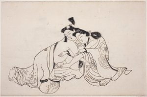 Arkusz z albumu shunga autorstwa Unknown artist
