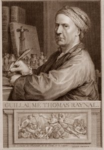 Opat Guillaume Thomas Raynal (1713-1796) Grawerowanie angielskiego pisarza według Charles-Nicolas Cochin II - Grawerowanie Guillaume Thomas Raynal (Guillaume-Thomas) autorstwa Unknown artist