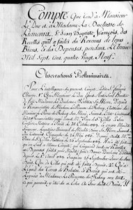 Księga rachunkowa za rok 1789 majątku księcia Rochefoucauld Liancourt. autorstwa Unknown artist