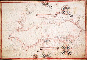 Mapa Adriatyku, ok. 1620 r. (pergamin) autorstwa Unknown artist