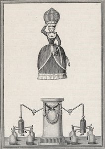 Aerostatyczna figura - „Nimfa powietrzna” braci Enslen (Christian Gottfried autorstwa Unknown artist
