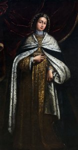Agnieszka z Faucigny (morte en 1268), żona Piotra II, hrabiego Sabaudii (Pierre II de Savoie) - Anonimowy - XVII wiek - Olej na płótnie autorstwa Unknown artist